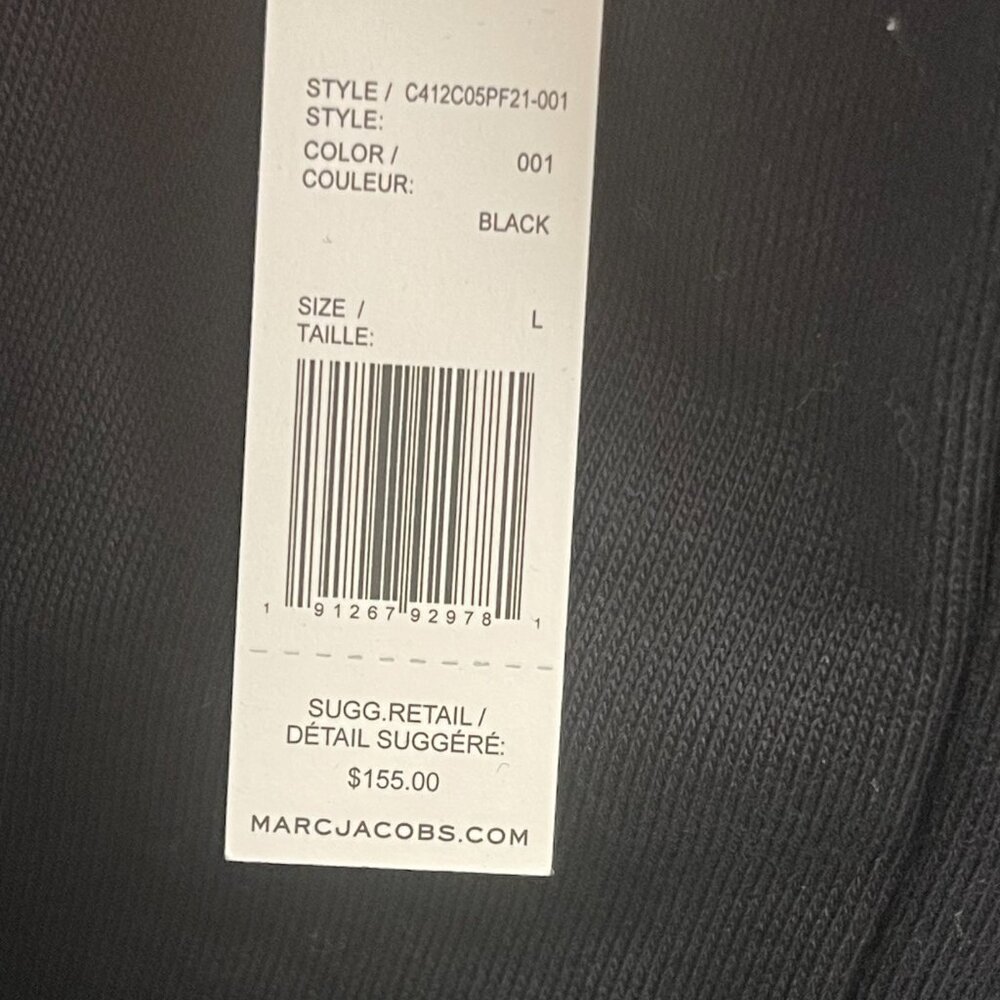 Marc Jacobs Women's "The Sweatshirt/The Sweatpants" Set in Black - Large - NWT - Picture 8 of 10